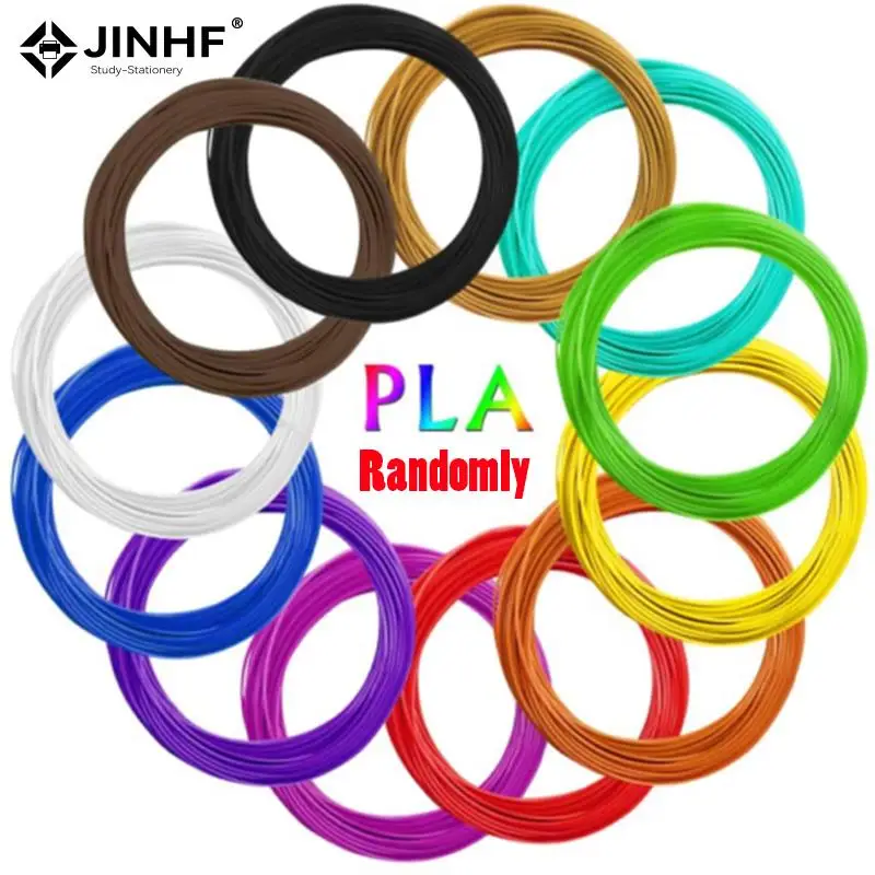 12 Rolls PLA Filament For 3D Pen Filament Colors Randomly 3 Meter Diameter 1.75mm Plastic Filament For 3D Pen 3D Printer Pen