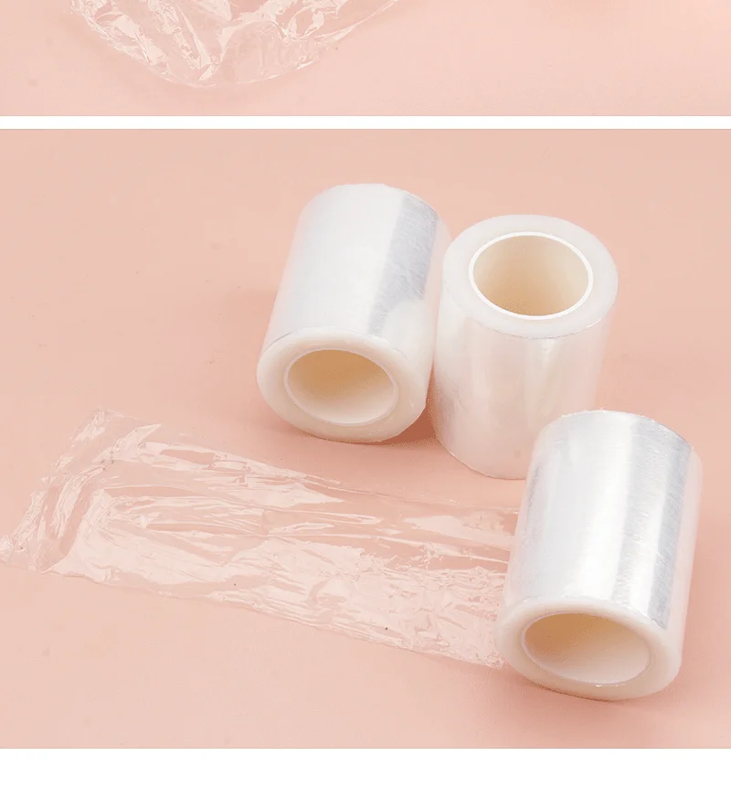 Description Picture 4 of item1 Roll 200M Plastic Wrap Eye Use Preservative Film Lash Remover Clear False Eyelash Extension Permanent Women Makeup Tools