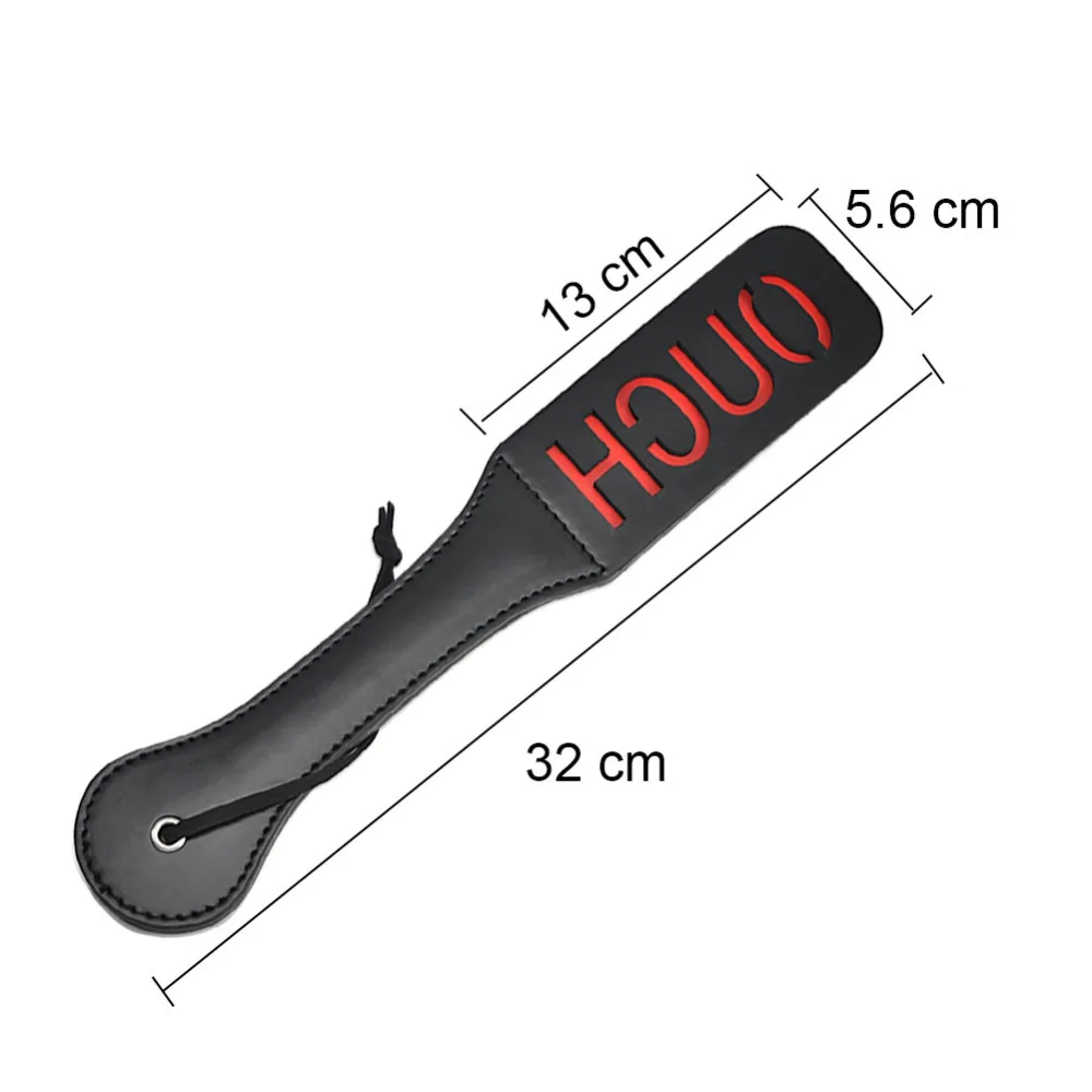 32CM Leather Double-deck Spanking Paddle Sex Toy for Woman Men Paddle Spank Butt SM Sex Whip Fetish Bondage Erotic Toys sex party toys,erotic sex toy,sex toys,sex bondage toys