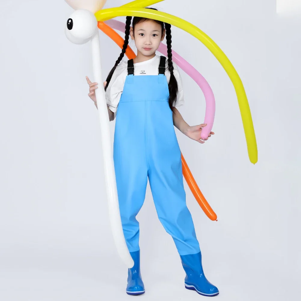 Comfortable Kids Waders Boots Youth Fishing Waders Waterproof With Boots Hunting Raincoats Watersuits Rain Trou