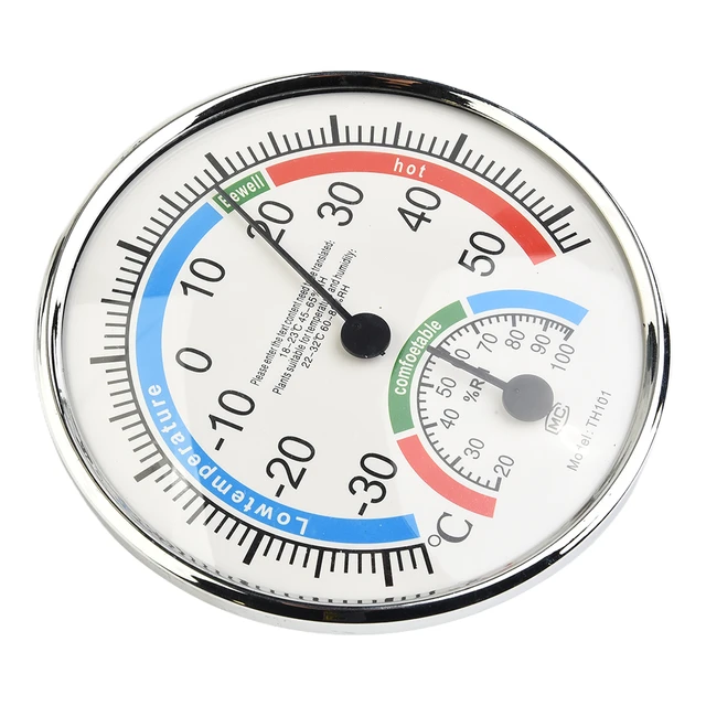 Thermometer with hygrometer, analogue - Climate control