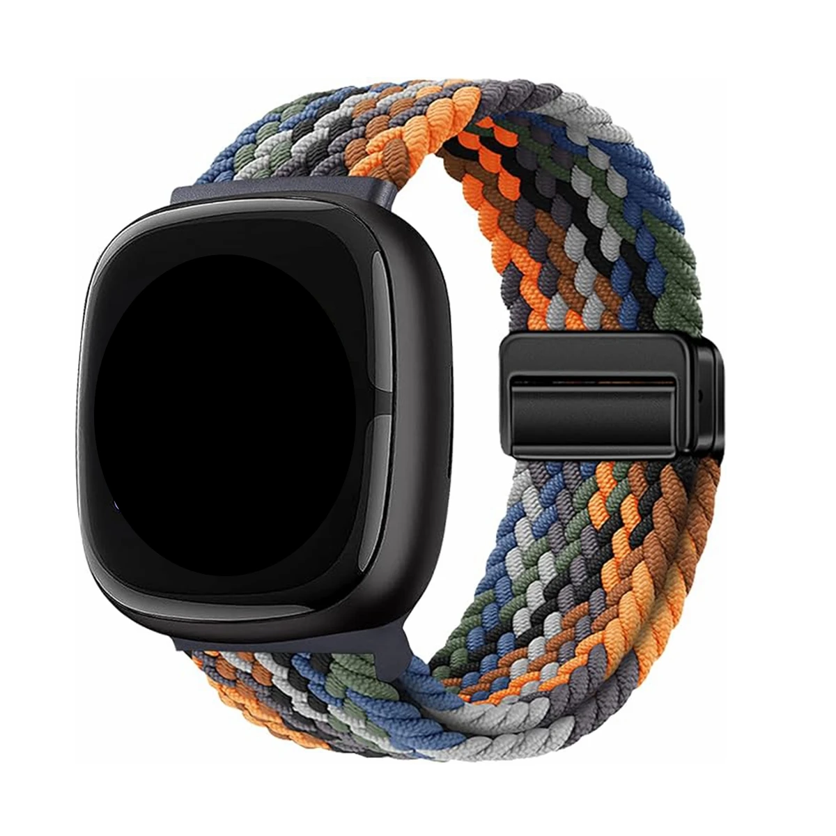 Cinturino Elastico In Nylon Con Chiusura Magnetica Per Fitbit Versa 2/Versa/Versa Lite - Leggero, Traspirante E Regolabile Per Uomo E Donna