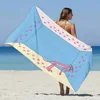 Beach Towel Microfiber Sand Free Quick Dry Soft Sandproof Pool Towels Gift for Cartoon Pink P-Panthers Women Travel Shower 5