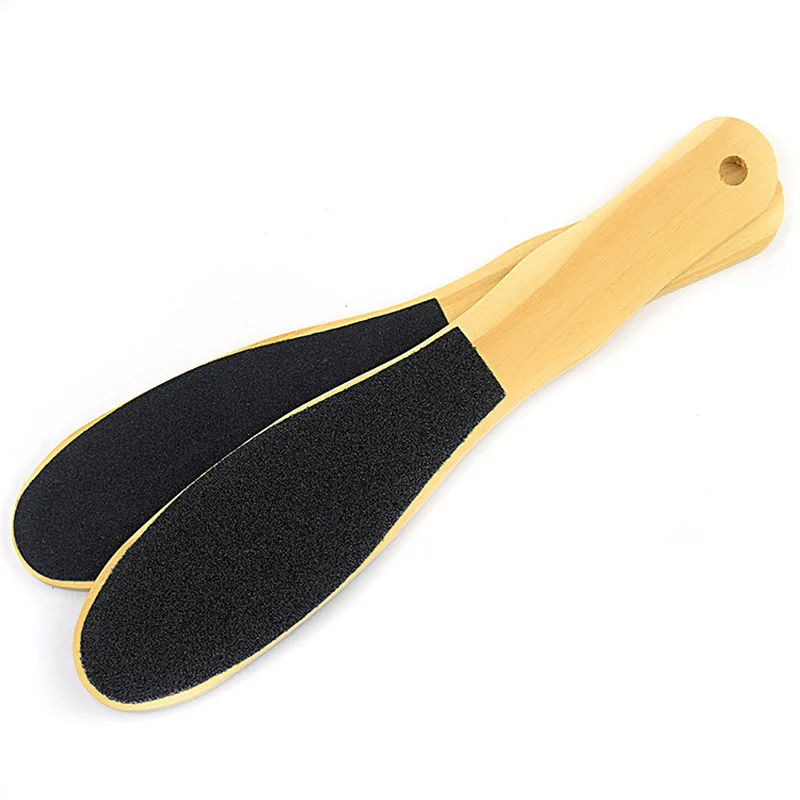 Double Sided Foot File Rasps Callus Remover for Feet Wooden Pedicure