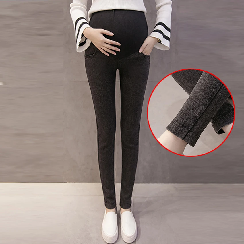 Maternity Jeans for Pregnant Women Elastic High Waist Denim Skinny Trousers Fashion Slim Pregnancy Pants maternity jeans