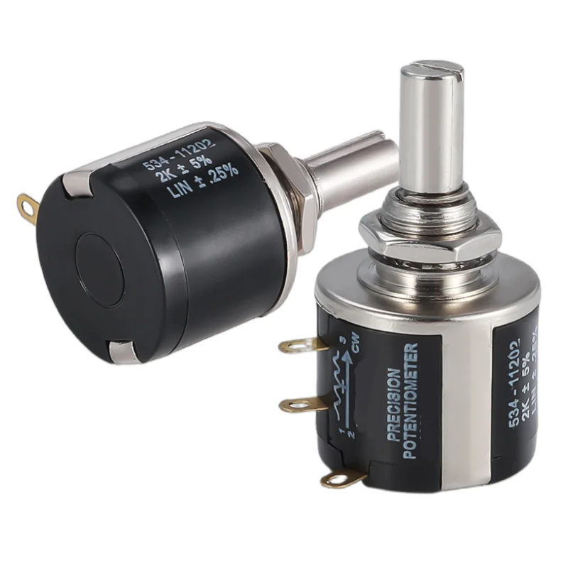 Wire Wound Potentiometer 534-1-1 Precision wirewound multi-turn potentiometer 1K 2K 5K 10K 20K 50K 100k