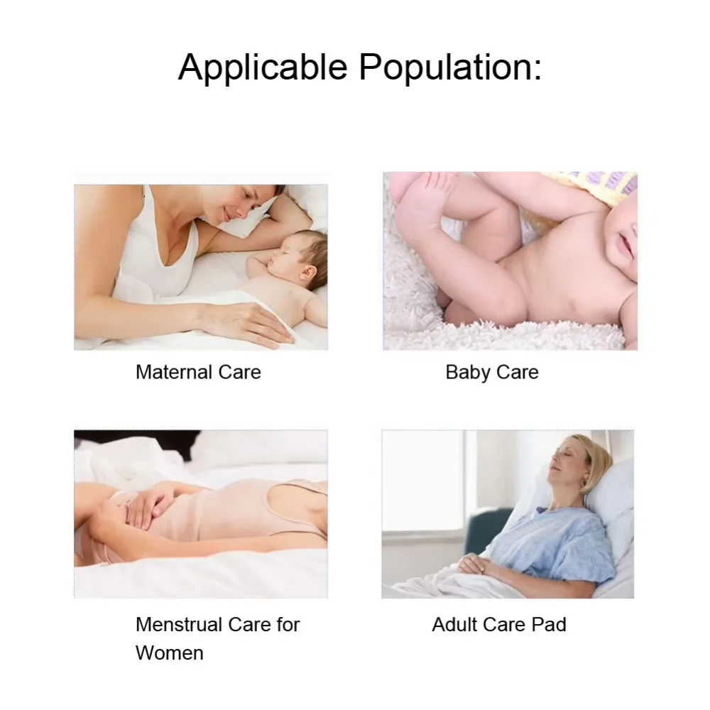 4Pcs Disposable Adult Care Nursing Pad Diaper Maternal Sanitary Mattress Baby Care Soft Comfortable Light Diaper 80x150cm(4Pcs ) 4