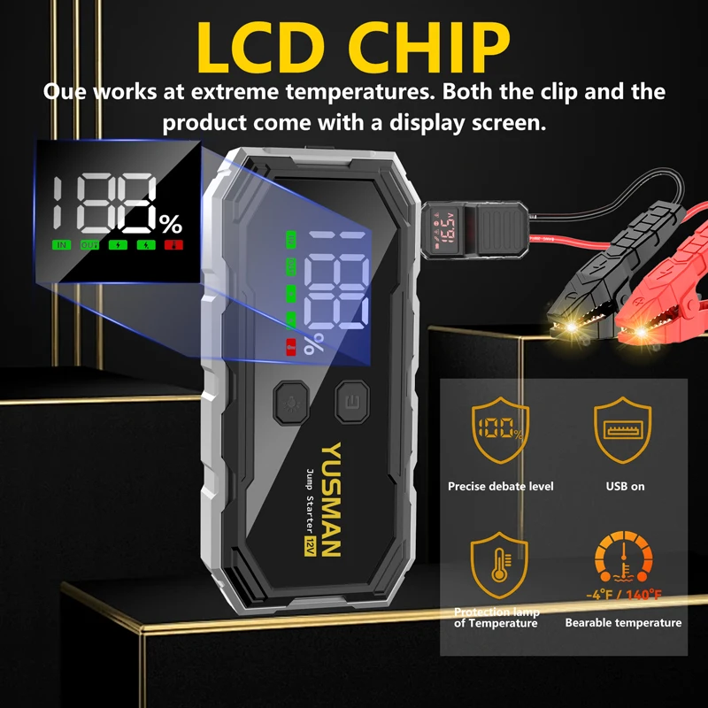 Portable Car Jump Starter 21800mAh Power Bank Car Booster Charger 12V Starting Device Emergency Start