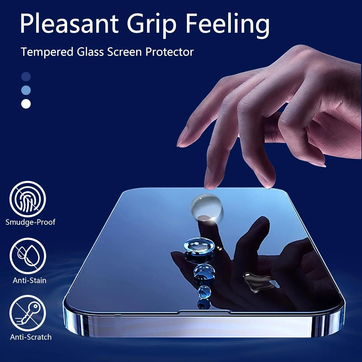 2-Pack Full Coverage Tempered Glass Screen Protector