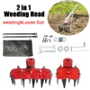 2024 New Weeding Head Grass Remover Tool Attachment 2 in 1 Weeding Wheels Weeder Accessories 1