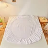 100% Cotton Mattress Covers Air-Permeable Anti-Pull Fitted Sheet No Pillowcase Elastic Bands Non Slip For Single Queen King Bed 4