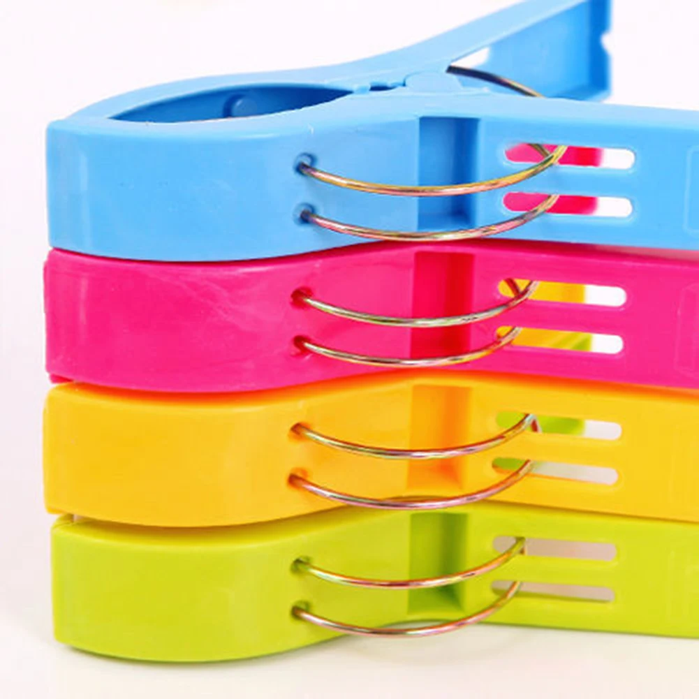 

Multifunction Peg Beach Towel Clips Plastic Quilt Pegs For Laundry Clothes Pegs Drying Clothes Home Storage Organization