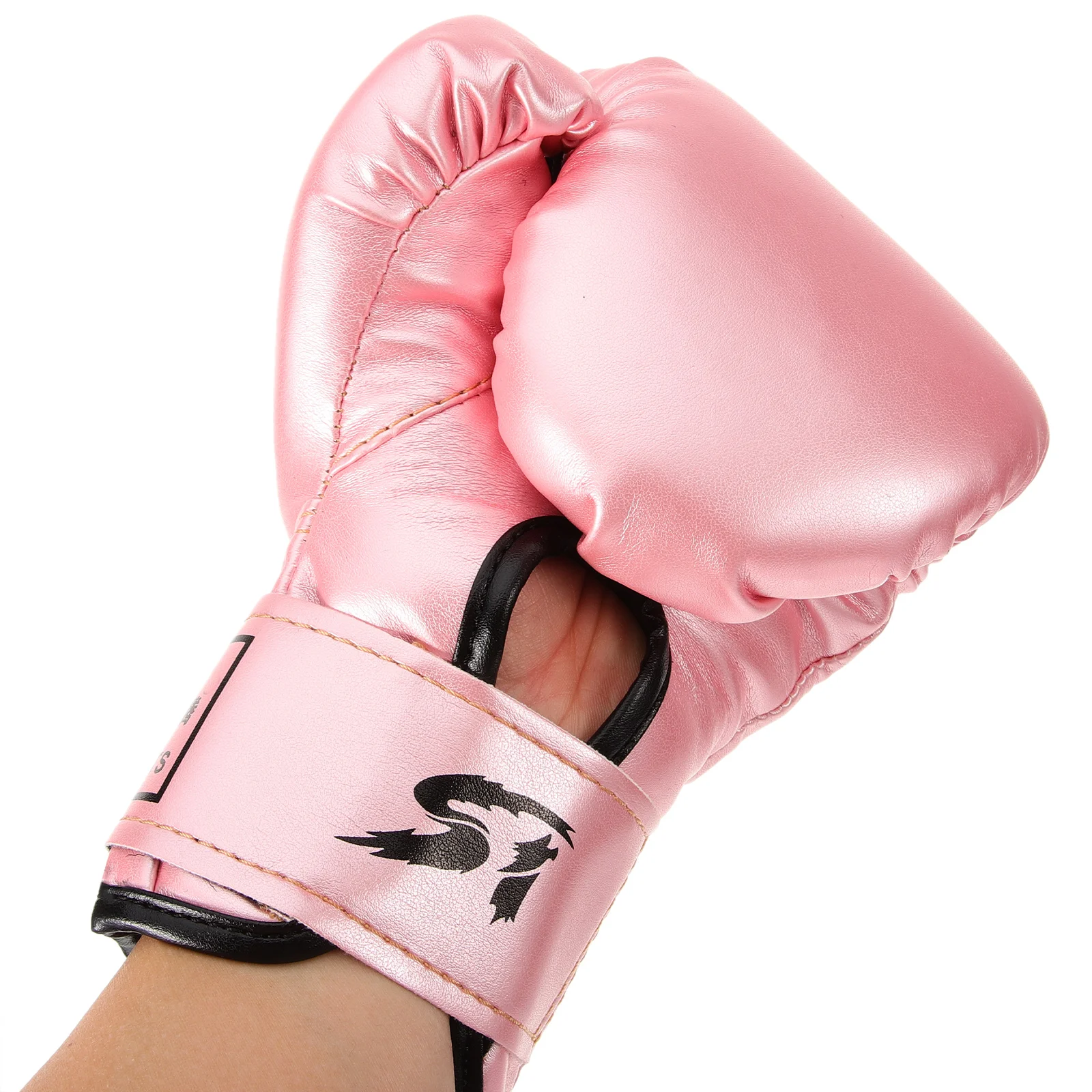 Work Gloves Children's Boxing Punching Kickboxing Sparring Comfortable Thai Wrist Kids Pink Miss 3