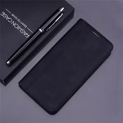 Elegant Leather Wallet Phone Case with Flip Design - J3 2017 J330 J330F (Black - Type 1)