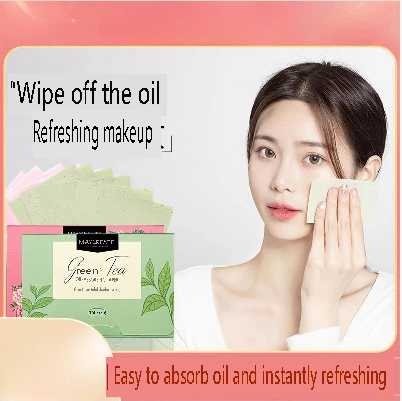 Face Oil Blotting Paper toalhetes faciais port teis limpador facial face-oil-blotting-paper-toalhetes-faciais-port-teis-limpador-facial