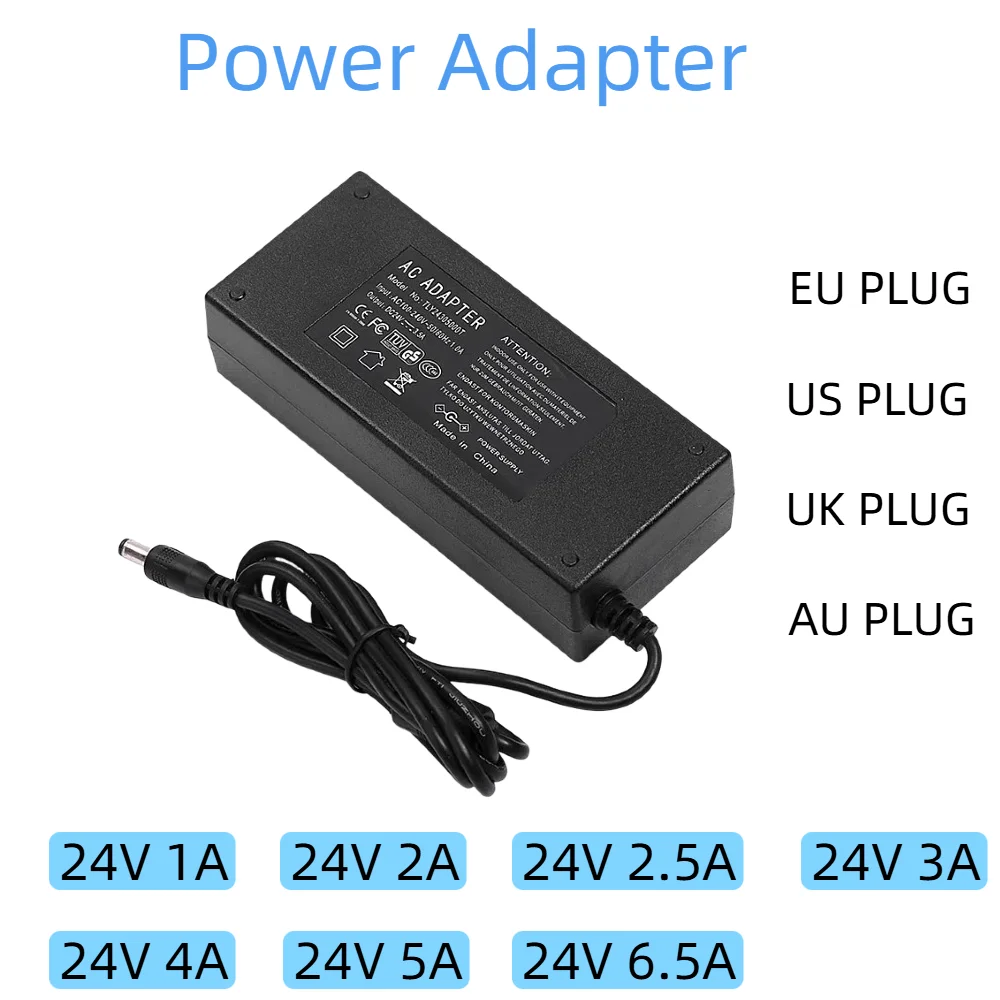รูปสินค้า อะแดปเตอร์แปลงไฟฟ้า 24V สำหรับไฟ LED หลากหลายกำลัง