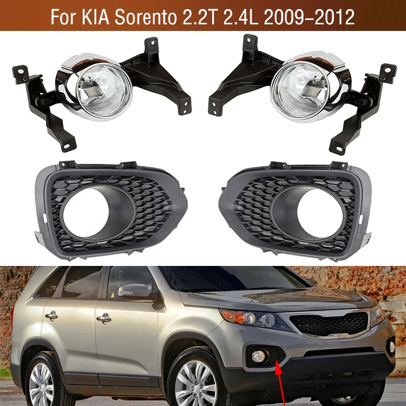 1PCCarFrontBumperFogLightDaytimeRunningDriveLampCoverFrame