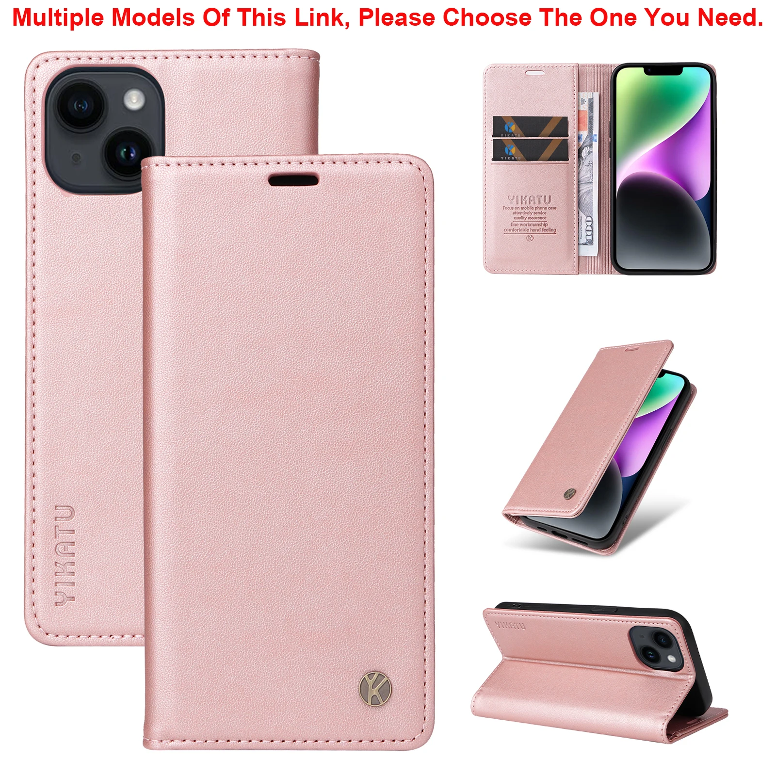 Premium Flip Leather Wallet Phone Case