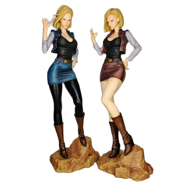 2 tipo dragon ball z android 18 lazuli anime sexy figura de ação modelo  brinquedos boneca para o presente - AliExpress