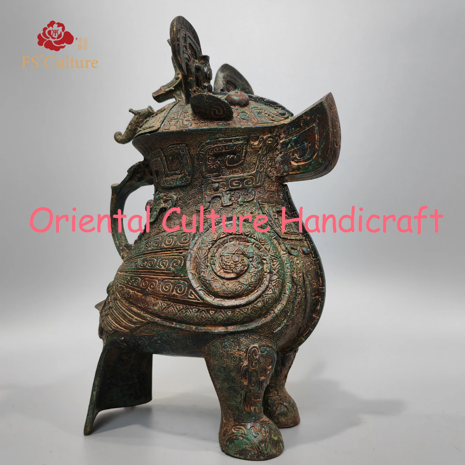 

Exquisite Shang Dynasty Vintage Han Dynasty Utensils, Teapot Ornaments, Bronze Women, Good Owls
