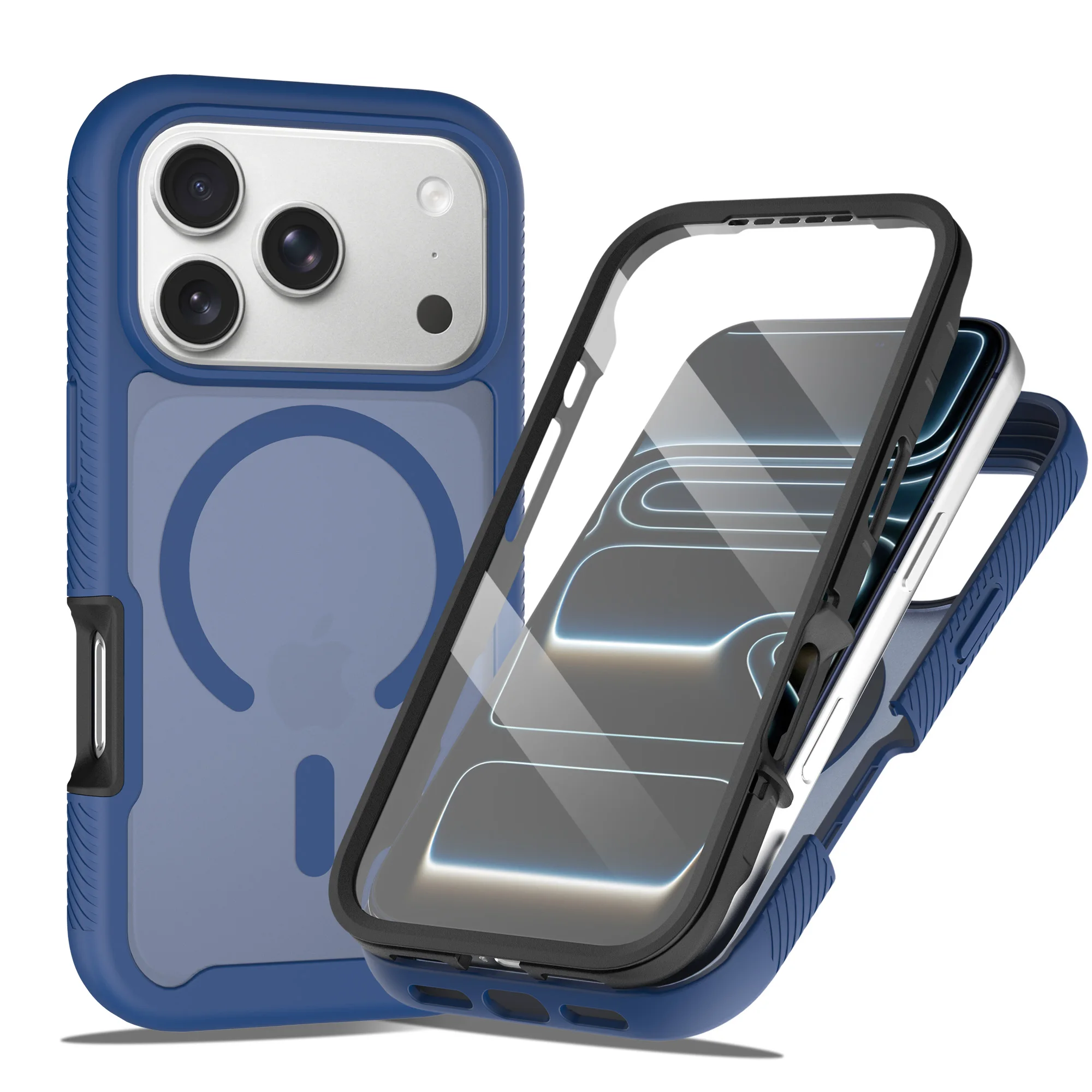 360° Full Body Screen Protector Case with Magnetic Matte Finish