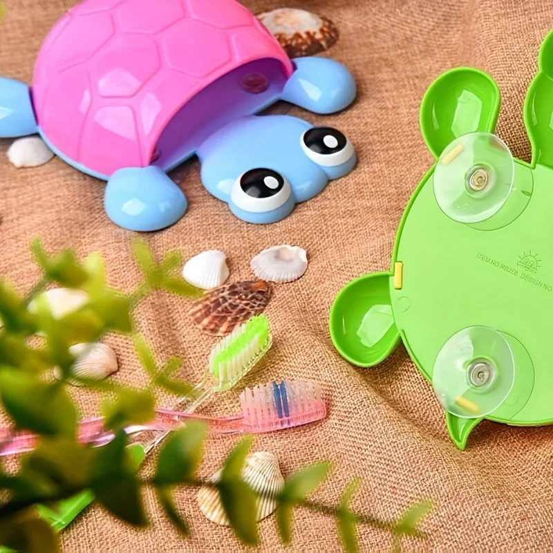 Plastic Turtle Toothbrush Holder Bathroom