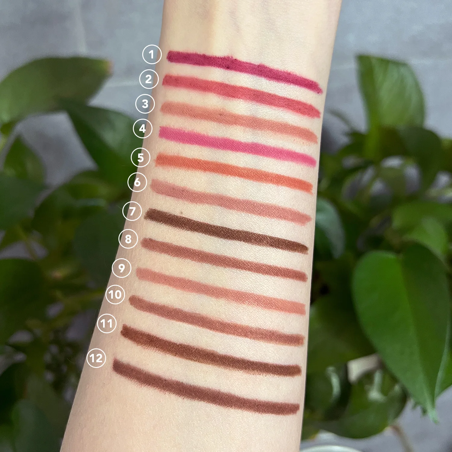Lip Liner With Sharpener Private Label Pink Pencil Makeup Pigmented Longwear Vegan Creamy Lipliner 10pcs