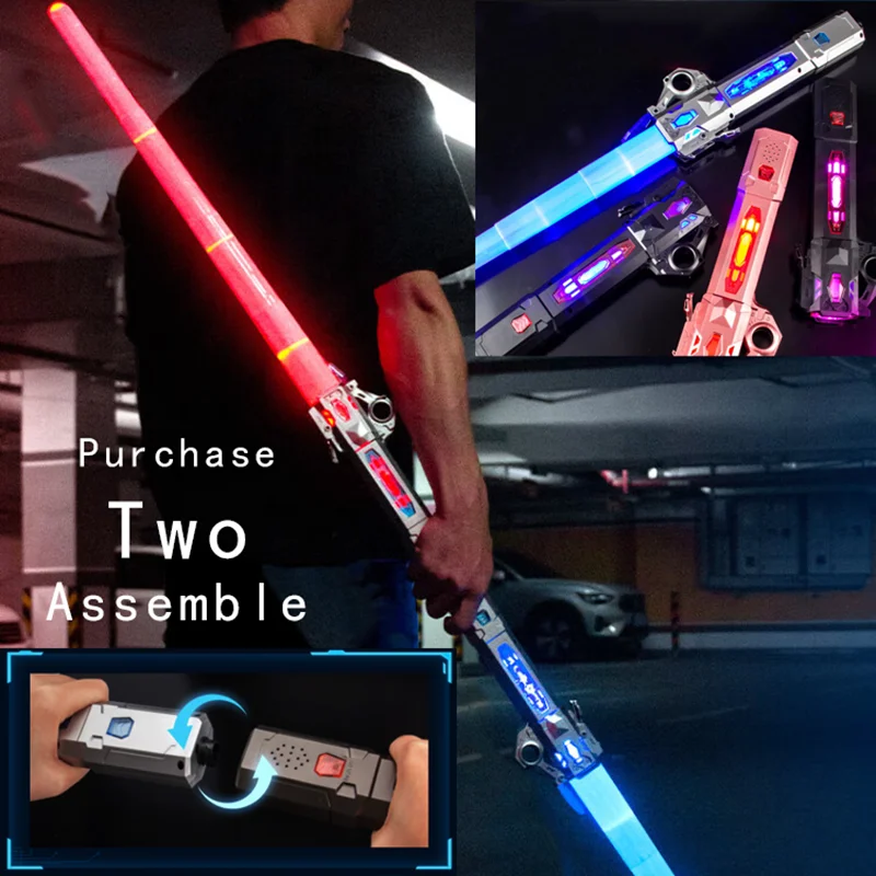 Épées laser amusantes pour enfants, sabre lumineux Shoous, jouets pour garçons, couteau télescopique, anciers lumineux, Star Battle, Lightstick, VAN, enfants