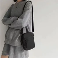 Sacs à bandoulière simples pour hommes et femmes, sacs à bandoulière, petits sacs à une épaule de couleur unie, sacs légers pour téléphone portable 6