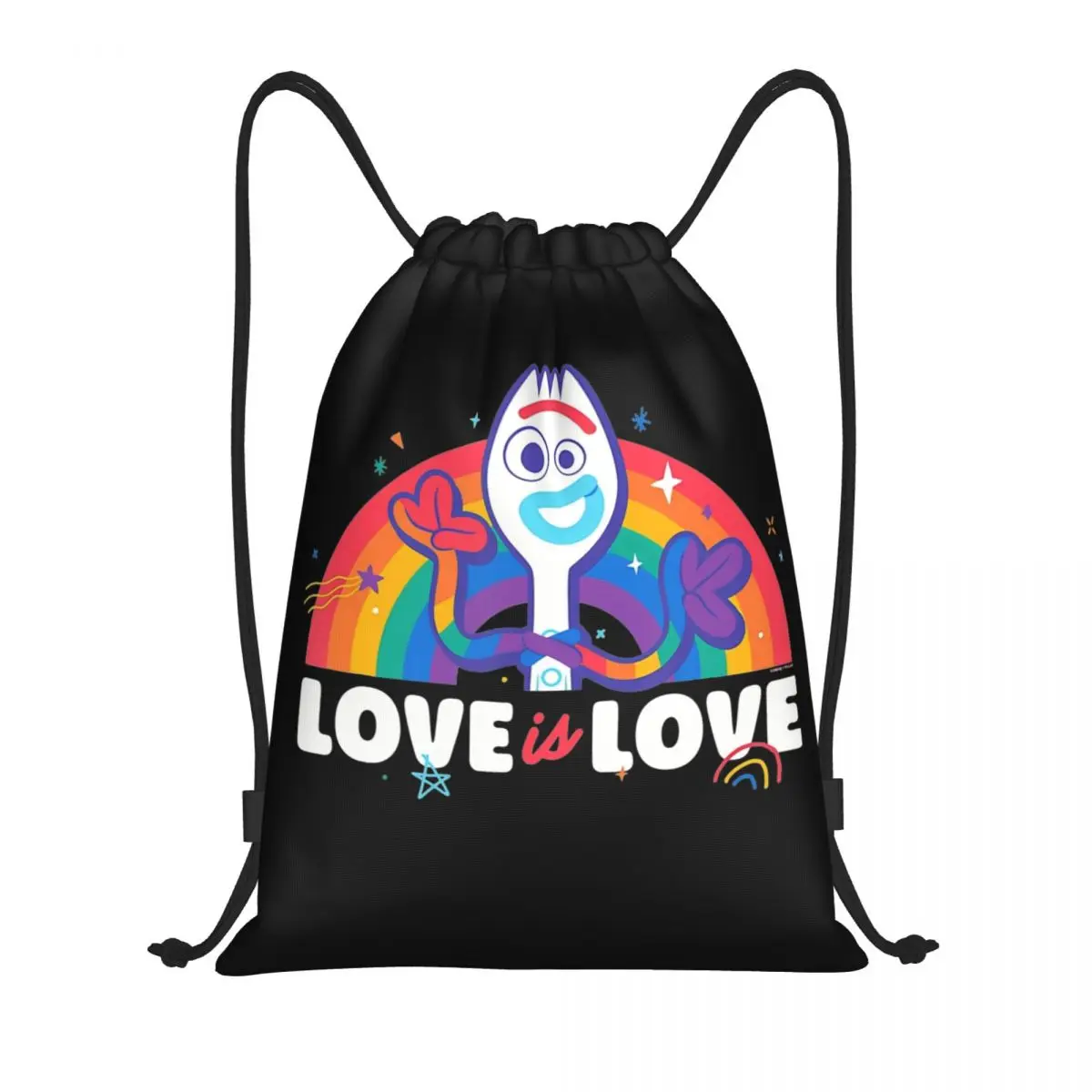 thumbnail image 1 of Mochila con cordón para deportes y gimnasio con diseño de Toy Story Buzz Lightyear Space, bolsa con cordón para hacer ejercicio, 1 of 5