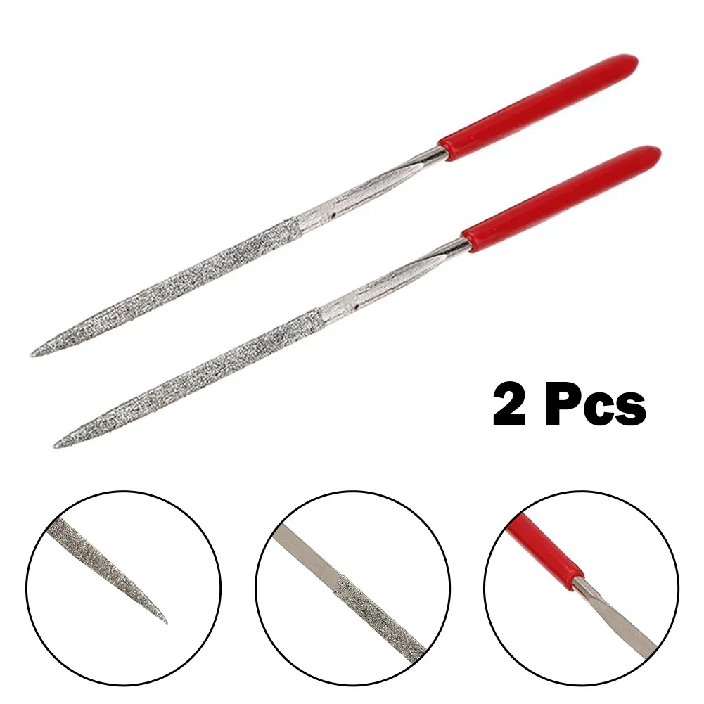 Triangular Diamond Needle File 3x140mm Grinding Polishing Files Set For Steel Stone Metal Wood Electronics Repair Tools needle file set needle file kit needle file needle files