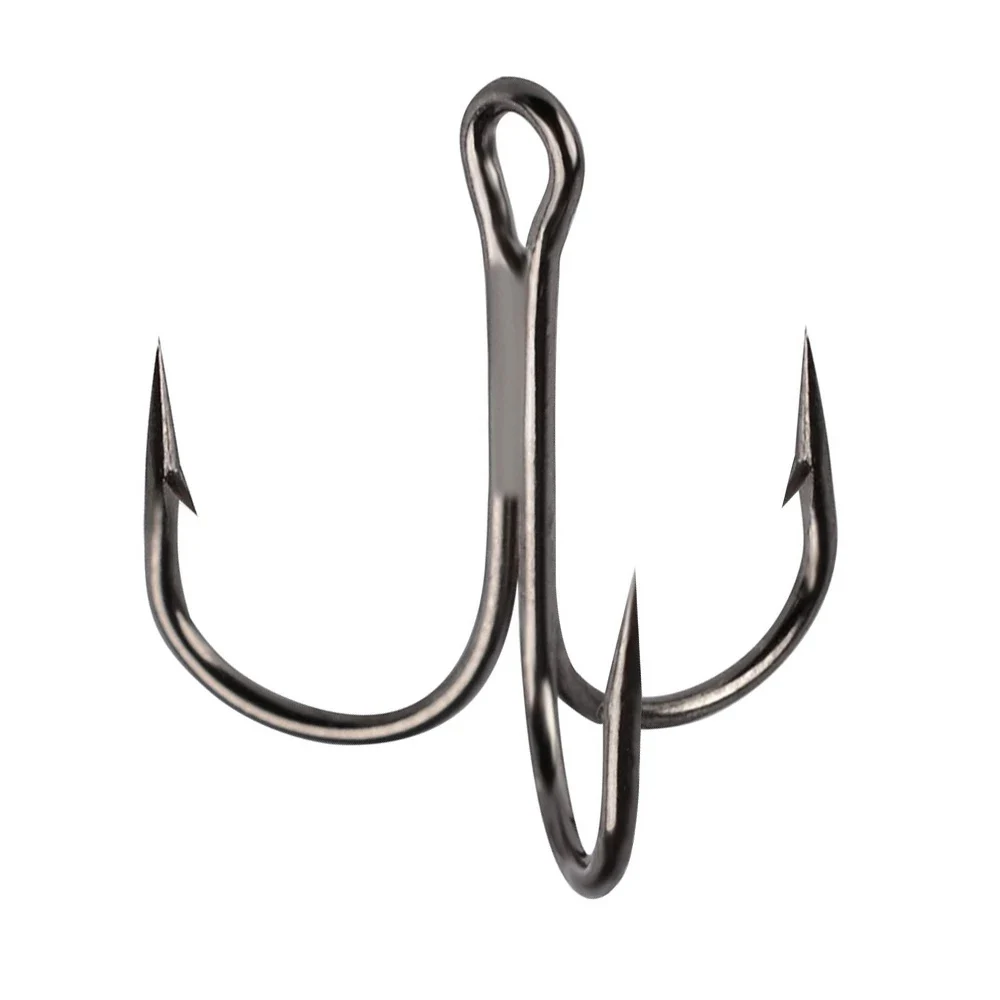 

Balanzze 10pcs Fishing Hooks Triple Hook Size 3/0-12# Anchor Hook Barbed Treble Hook High Carbon Steel Fishing Tackle