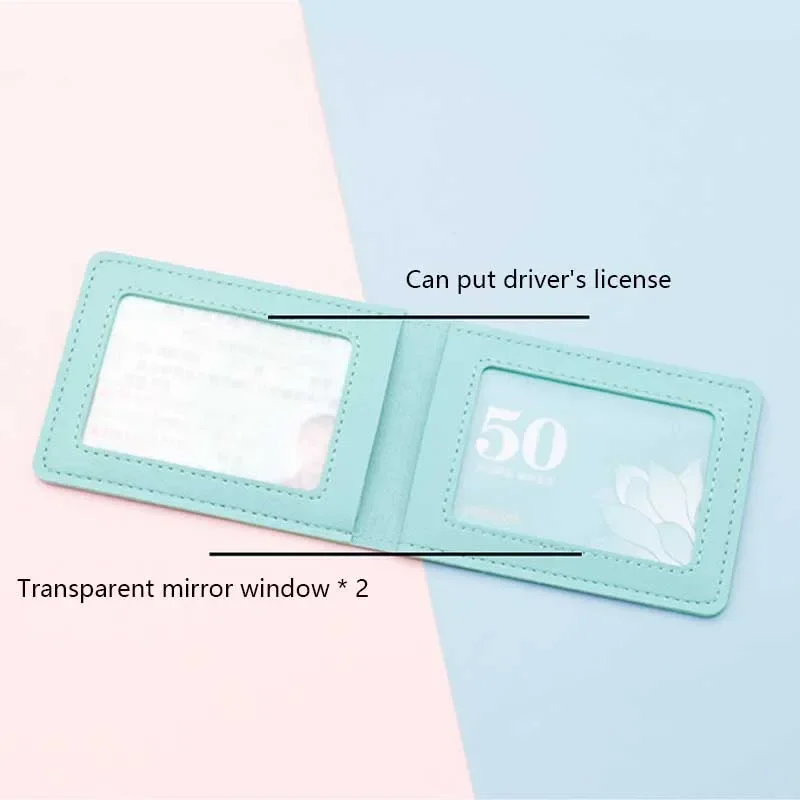 Ultra Thin Auto Driver License Bag Artificial PU on Cover for Car Driving Documents ID Card Holder Purse Wallet Case Card Holder