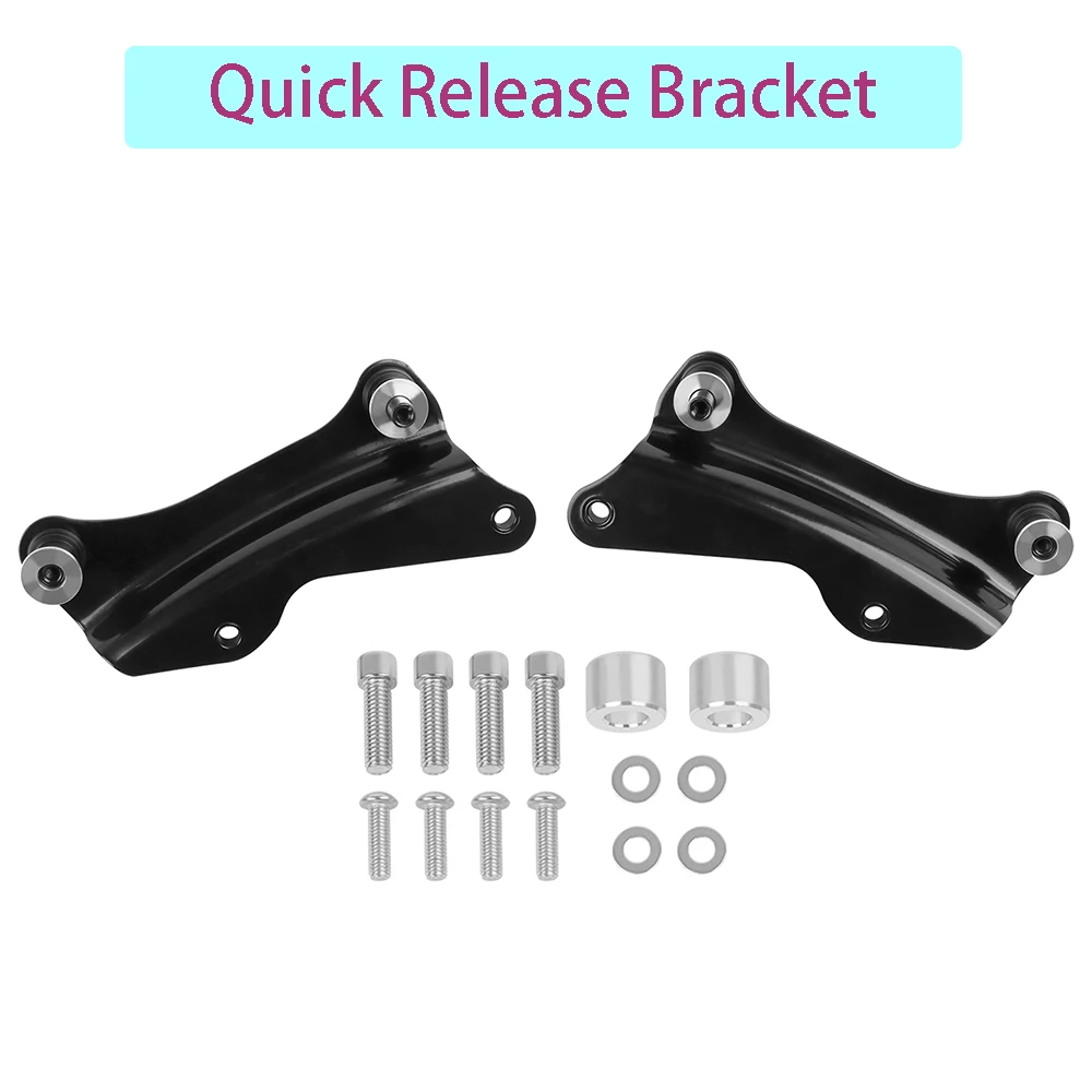 

Quick Release Bracket 4 Point Docking Hardware For Harley Davidson Touring Street Glide,Electra Glide,Road Glide,Road King 14-23