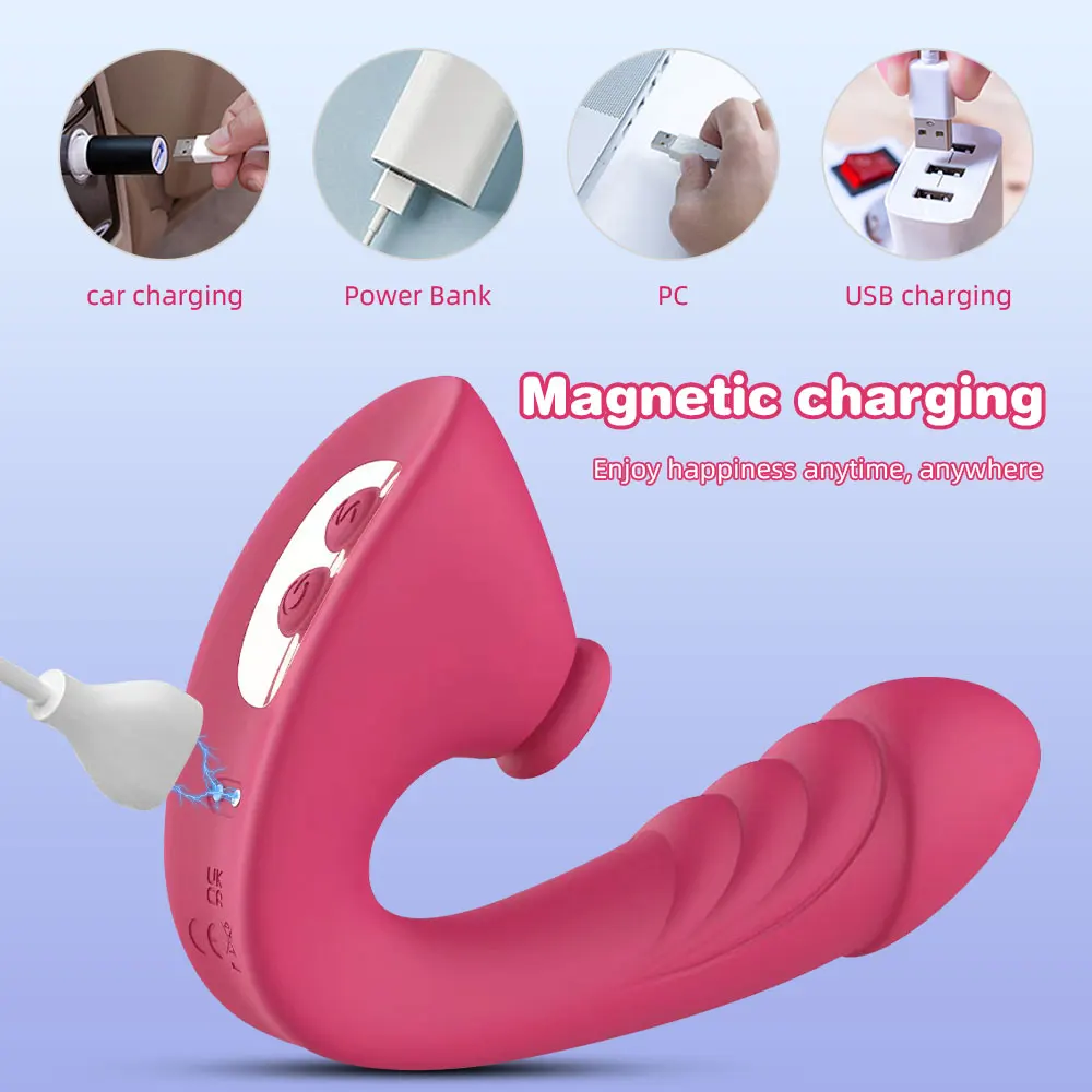 7 modalità vibratore per donne, clitoride, ventosa, stimolatore del vuoto, vibratore del dildo, giocattolo per la masturbazione femminile_voghion.com
