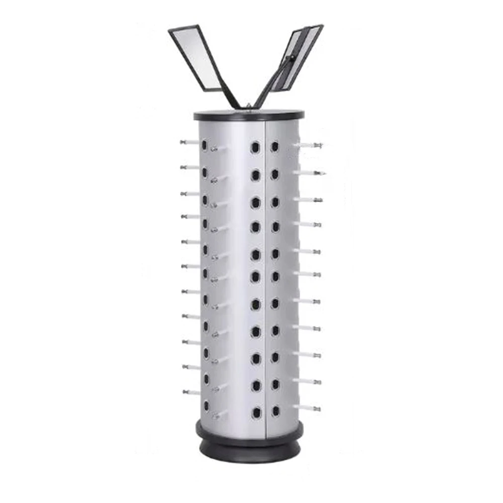 Aluminum Sunglasses Holder with Mirror for 44 Pairs