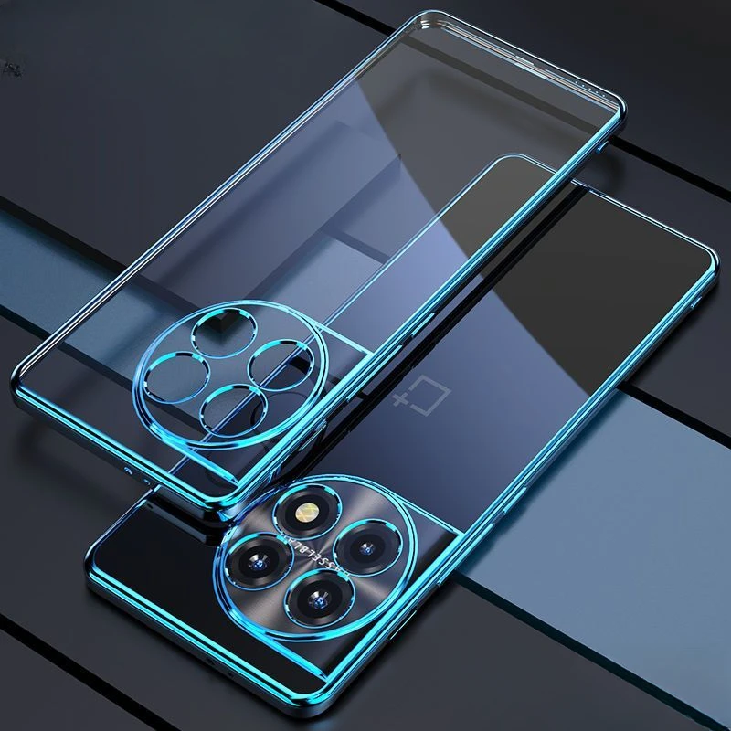 Per Oneplus 12 Custodia Per Telefono Galvanica Per One Plus 12 1 + 12 Lenti Cover Morbida In Silicone Tpu All-Inclusive