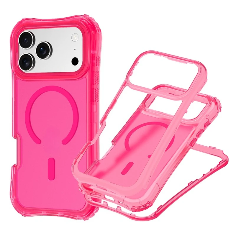 Armor 3IN1 PC TPU Magnetic Charging Clear Case for iPhone 17 Pro Max - Internal Structure
