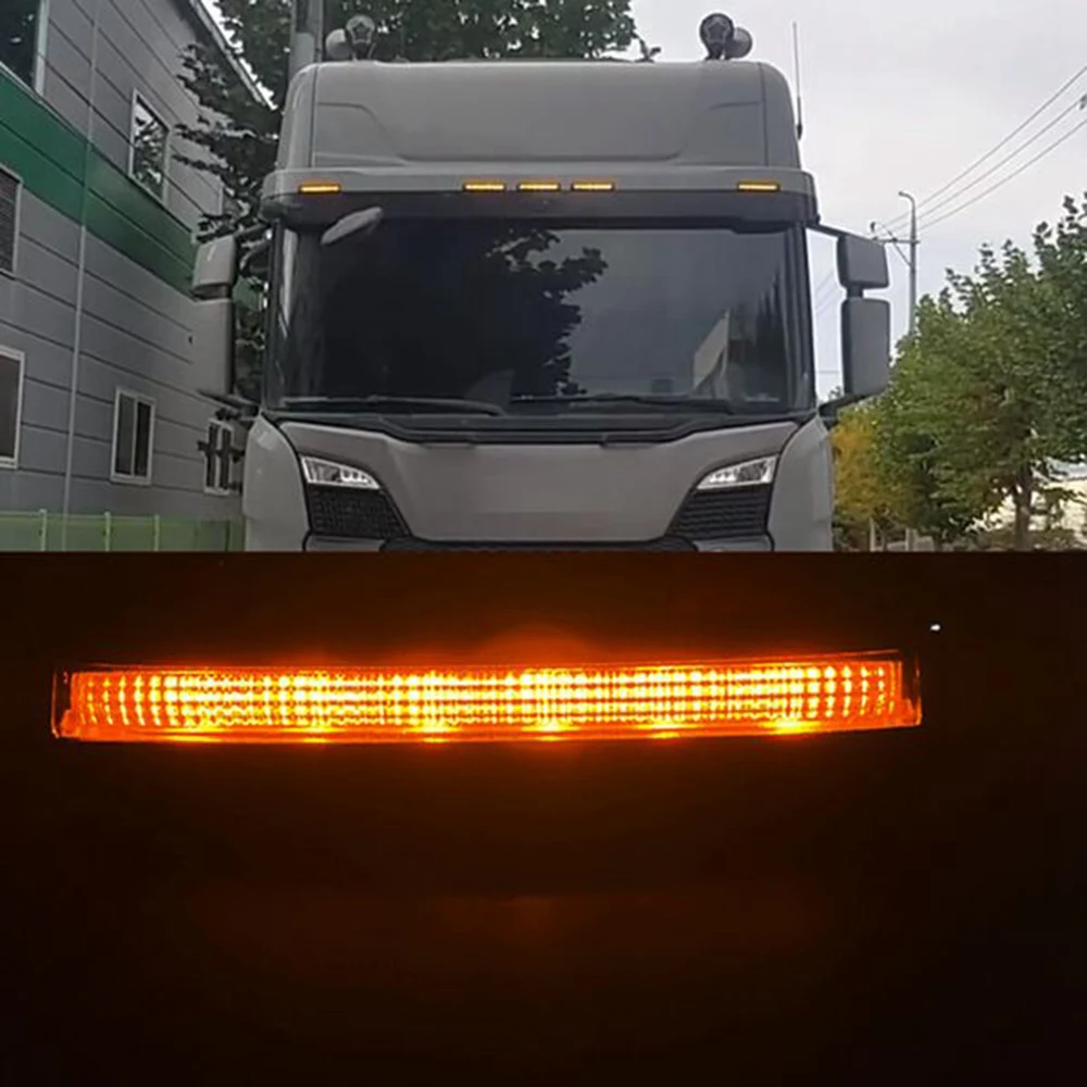 트럭 선 바이저 라이트, 방향 지시등, 자동차 지붕 라이트 옐로우 라이트, 스카니아 G400 G500 2252794, 2 개