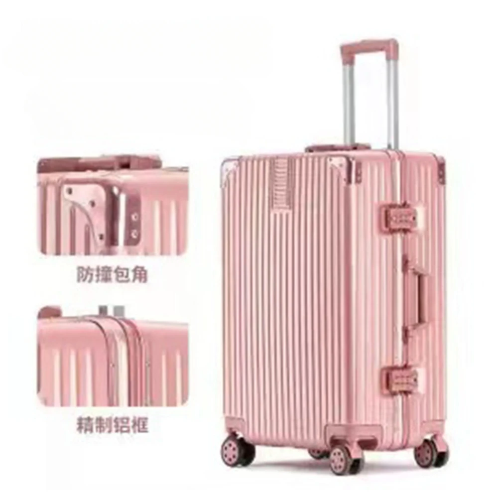 

Portable Suitcase, Schoolgirl 20 Inch Trolley Suitcase, High Value Spinner Wheel, 24 Inch Aluminum Frame Password Suitcase