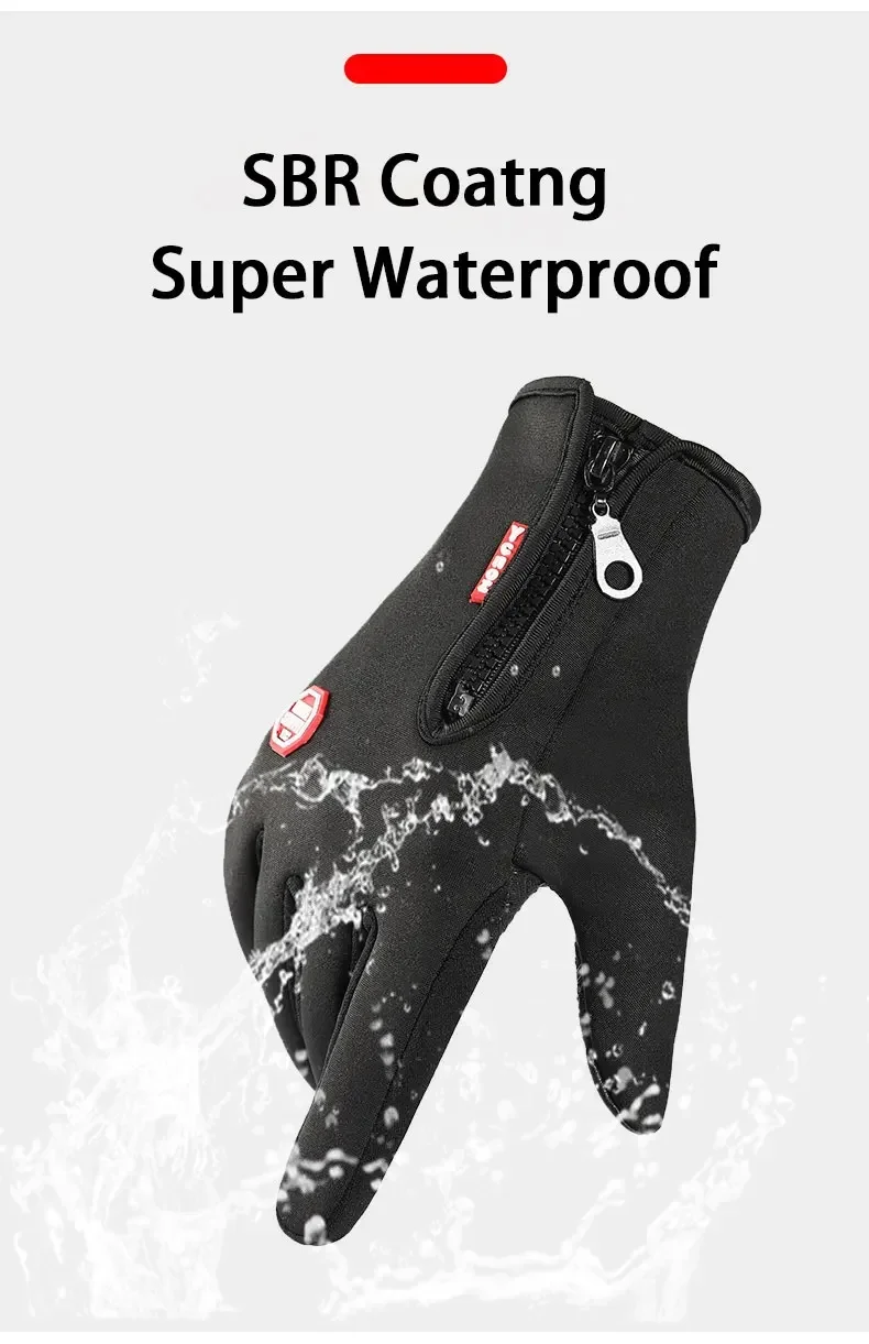 Description Picture 5 of itemWinter Gloves For Men Women Touchscreen Warm Outdoor Cycling Driving Motorcycle Cold Gloves Windproof Non Slip Gloves