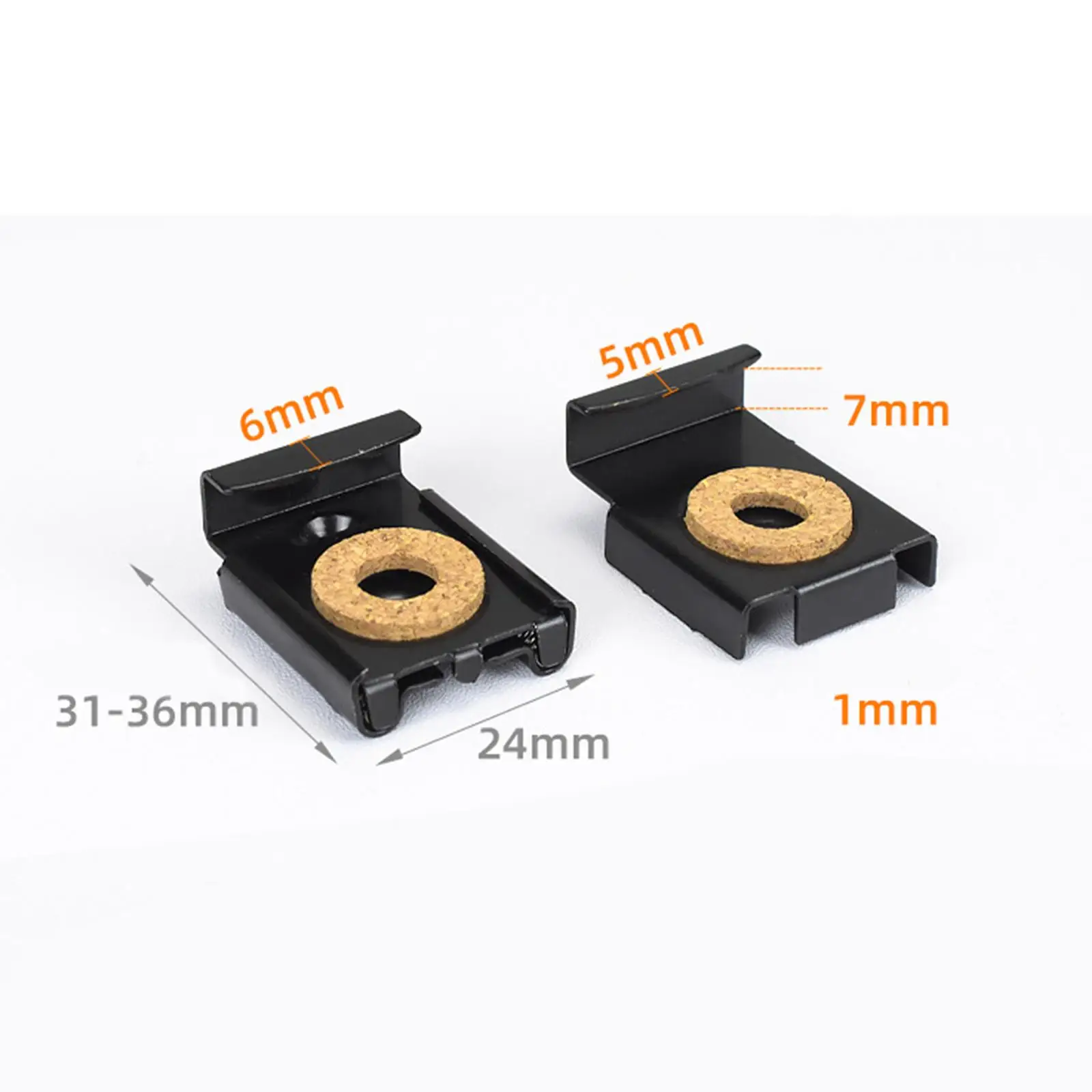 8Pcs Mirror Hanger Clips Set with Fittings Mirror Holder Clips Kit for Wall Mounting Frameless Billboard Displays