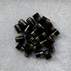 Golf ferrules for iron and wedges black with 2 gold rings spec : inner *higher*outer : 9.3*15*13.8mm 1