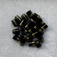 Golf ferrules for iron and wedges black with 2 gold rings spec : inner *higher*outer : 9.3*15*13.8mm 1