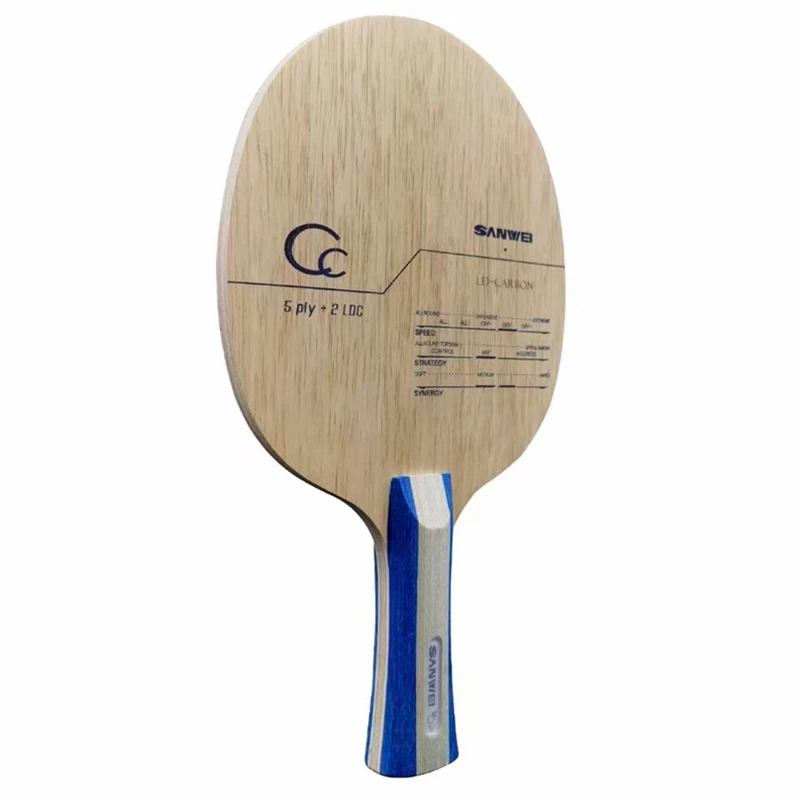 SANWEI CC Tischtennisschläger 5 Holz + 2 Carbon OFF++ Training Ohne Box Ping Pong Schläger Paddle Tenis De Mesa – Detail 2
