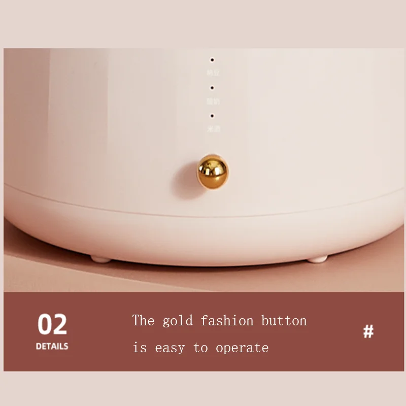 Household Yogurt Maker 220V Yogurt Machine 1000ml Fermentation Machine Stainless Steel Rice Wine Maker Pink Kitchen Appliances