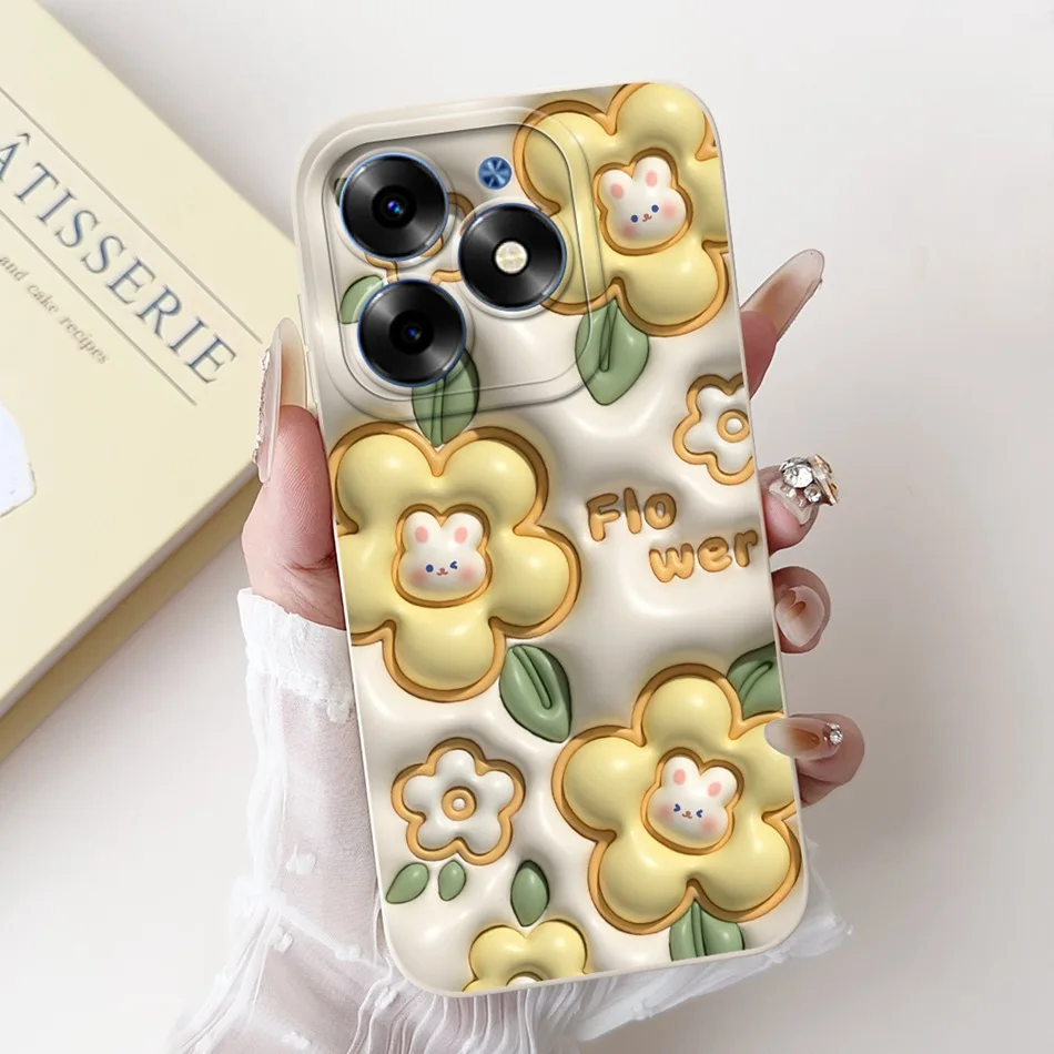 Cute Panda Rabbit Cartoon Soft Silicone Lens Protective Bumper Phone Case