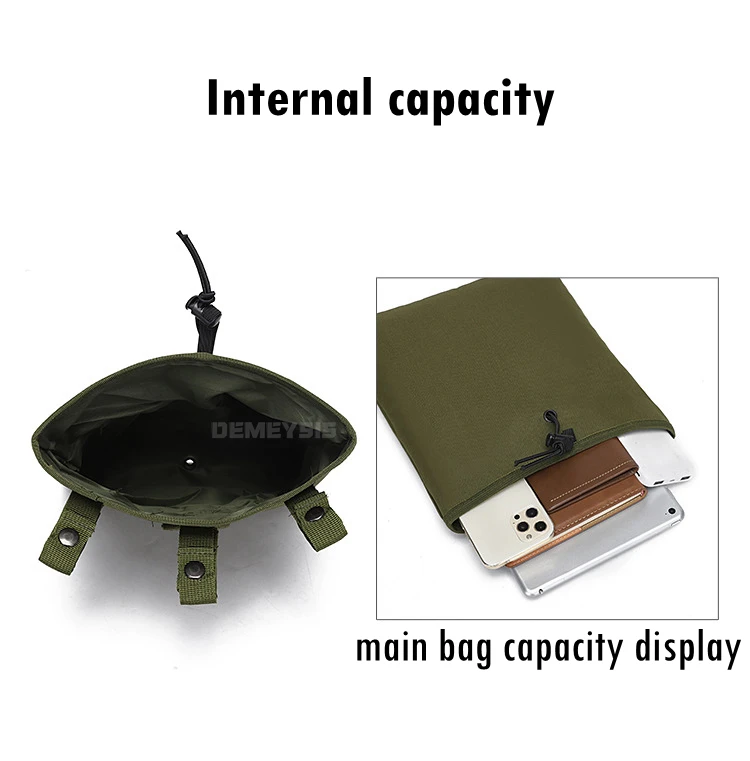 Description Picture 6 of itemTactical Molle Dump Magazine Pouch Mag Drop Pouches Hunting CS Gun Ammo EDC Bag Recycling Storage Bag