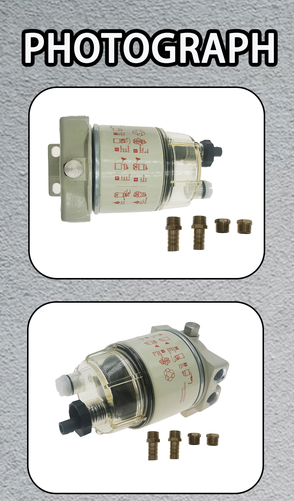 Racor R12T Elemento Di Ricambio, 120 A - Foto 3