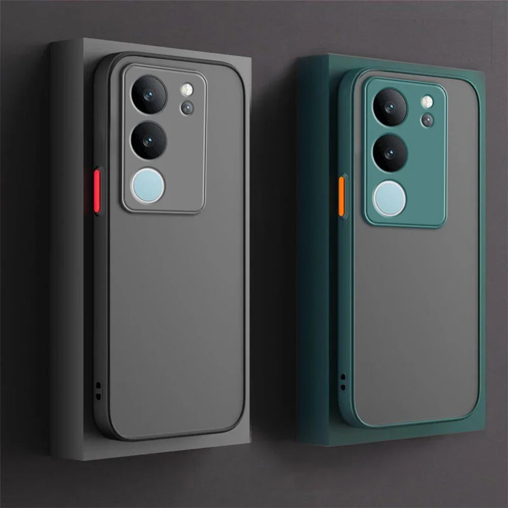 Vivov29 Matte Translucent Shockproof Bumper Case